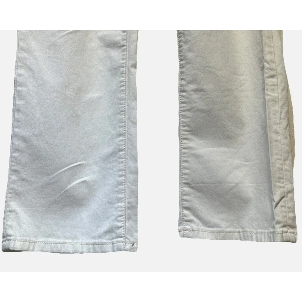 Anthropologie Pilcro Lightweight Stretch Cotton Chinos‎ Ivory Women's Size 32